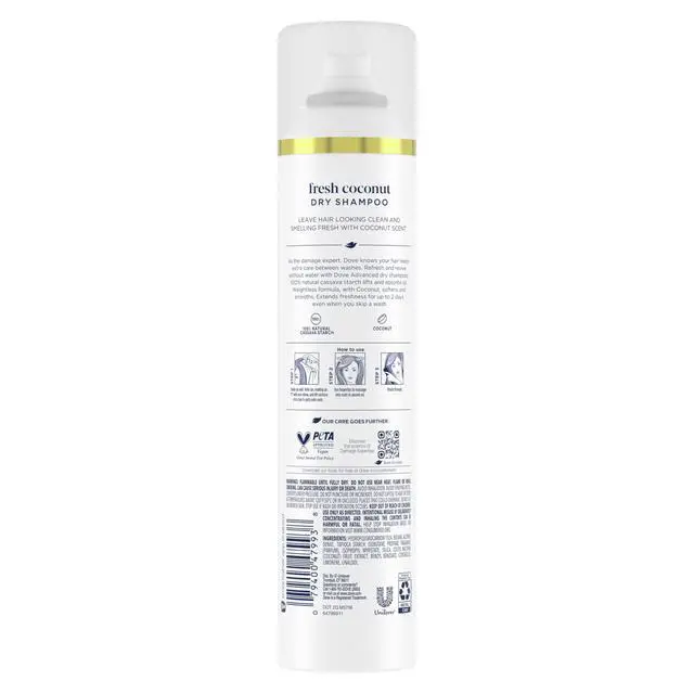 Alt view image 2 of 7 - Advanced Dry Shampoo Fresh Coconut Refresh & Revive Hair 7.3 oz | For all hair types, for clean hair between washes, weightless formula, softens and smooths, with coconut scent