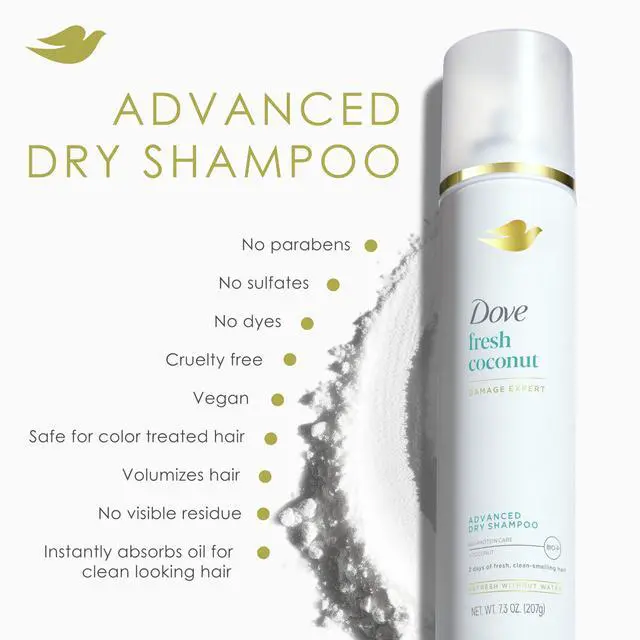 Alt view image 4 of 7 - Advanced Dry Shampoo Fresh Coconut Refresh & Revive Hair 7.3 oz | For all hair types, for clean hair between washes, weightless formula, softens and smooths, with coconut scent