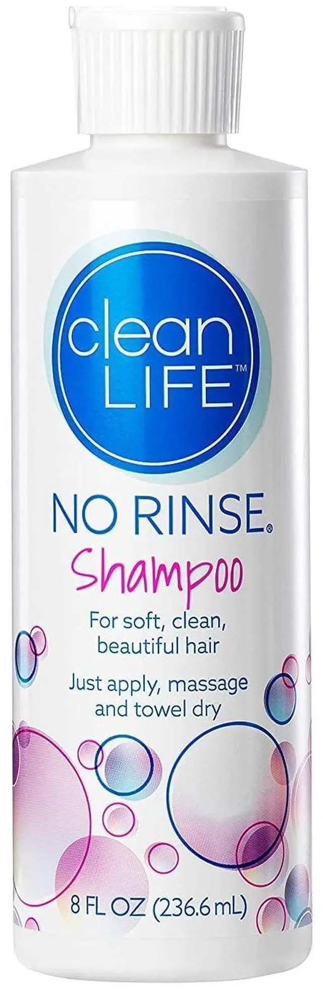 Main image of CleanLife Products Shampoo, 8 fl oz - Waterless, Rinse Free, Quick Foaming Liquid Formula for Surgery Recovery, Elderly Care & Camping - Leaves Hair Fresh, Clean & Odor-Free - Made in USA