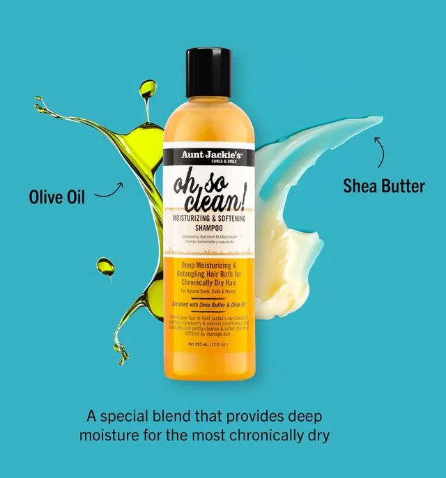 Alt view image 2 of 7 - Curls and Coils Oh So Clean Deep Moisturizing and Softening Hair Shampoo for Natural Curls, Coils and Waves, Enriched shea Butter, 12 oz