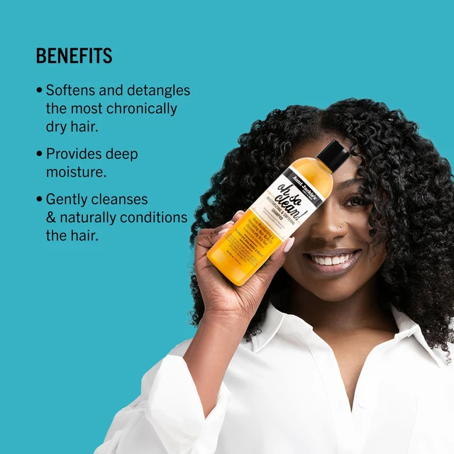 Alt view image 3 of 7 - Curls and Coils Oh So Clean Deep Moisturizing and Softening Hair Shampoo for Natural Curls, Coils and Waves, Enriched shea Butter, 12 oz