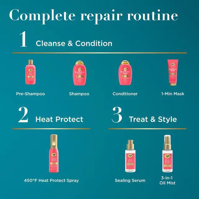 Alt view image 6 of 7 - Repair & Protect Bond Protein Repair Shampoo, Lightweight Hair Wash Cleanses & Targets Damaged Hair for Effective Bond Repair, Formulated without Parabens, 13 fl. oz