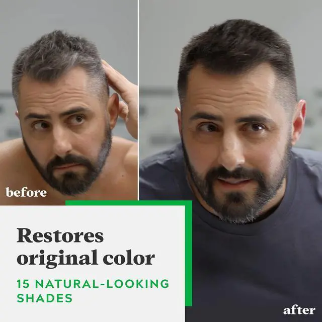 Alt view image 2 of 6 - Shampoo-In Color (Formerly Original Formula), Mens Hair Color with Keratin and Vitamin E for Stronger Hair - Dark Brown, H-45, Pack of 1 (Packaging May Vary)