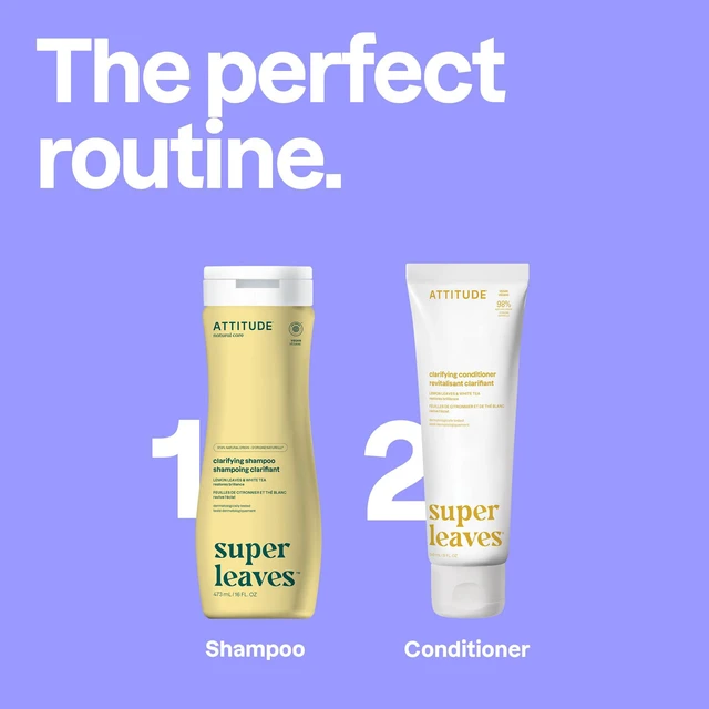 Alt view image 6 of 7 - Clarifying Hair Shampoo, EWG Verified, Restores Shine, Naturally Derived Ingredients, Vegan and Plant Based, Lemon Leaves and White Tea, 16 Fl Oz