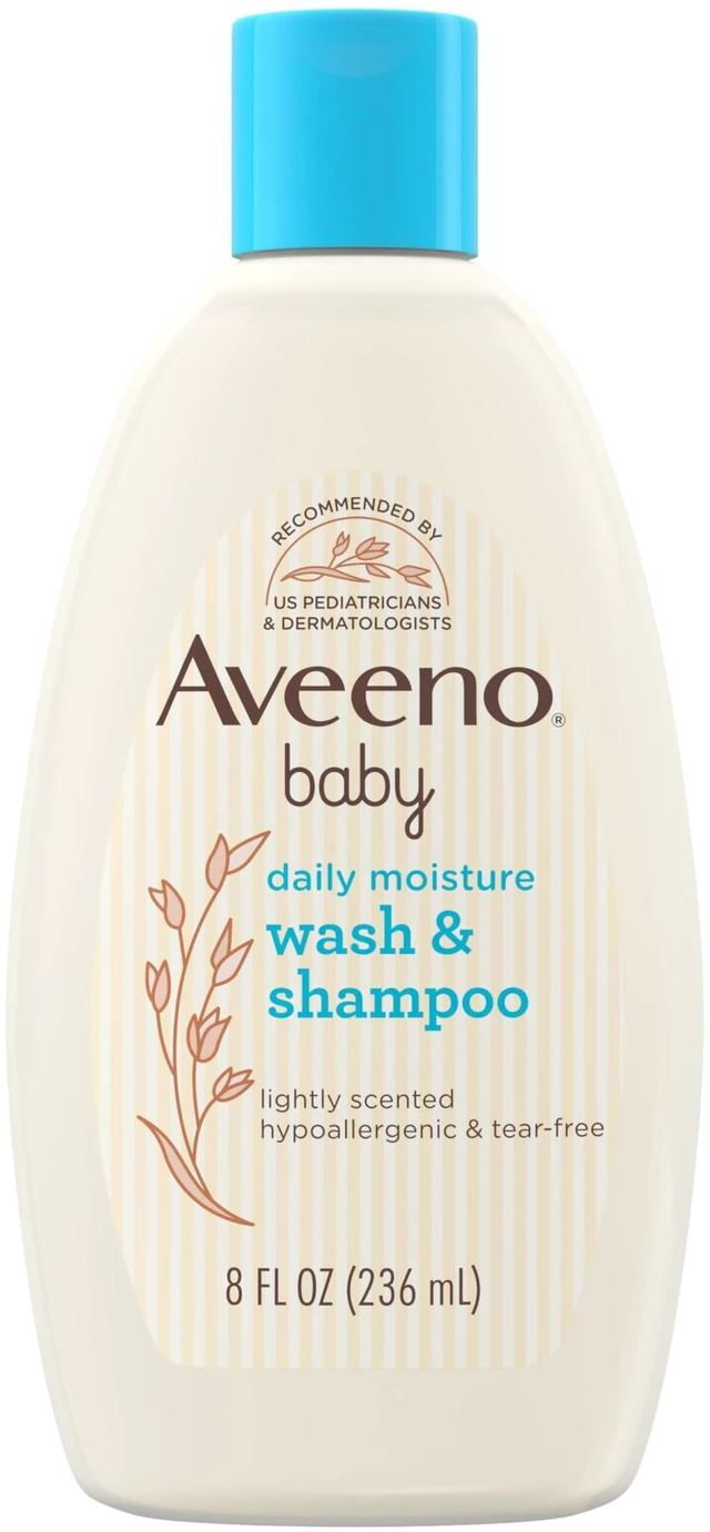 Main image of Daily Moisture Body Wash & Shampoo, Lightly Scented, 8 fl oz | 2-in-1 Baby Bath Wash & Hair Shampoo, Tear-Free, No Added Parabens, Suitable for Sensitive Skin