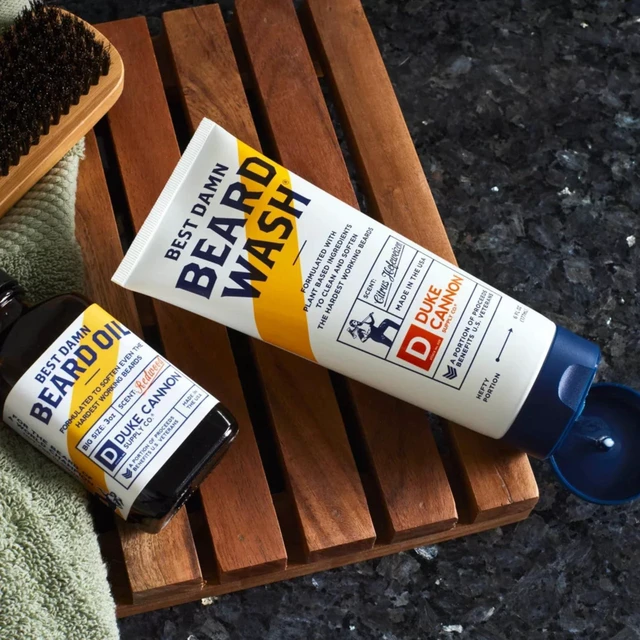 Alt view image 2 of 7 - Beard Wash for Men Hydrating Beard Shampoo & Facial Hair Cleanser Gently Cleans, Softens & Conditions Beard 6 fl oz