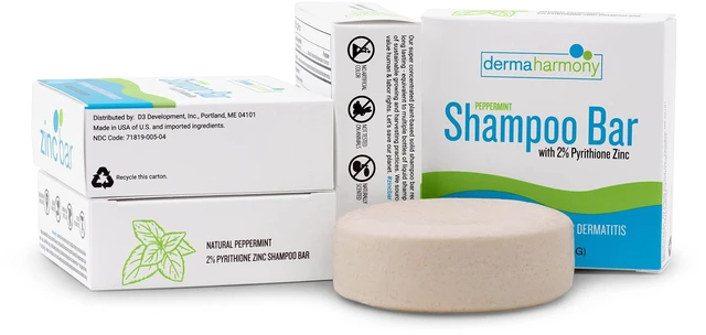 Alt view image 6 of 7 - 2% Pyrithione Zinc Shampoo Bar for dandruff and seborrheic dermatitis - Peppermint (4 Oz)