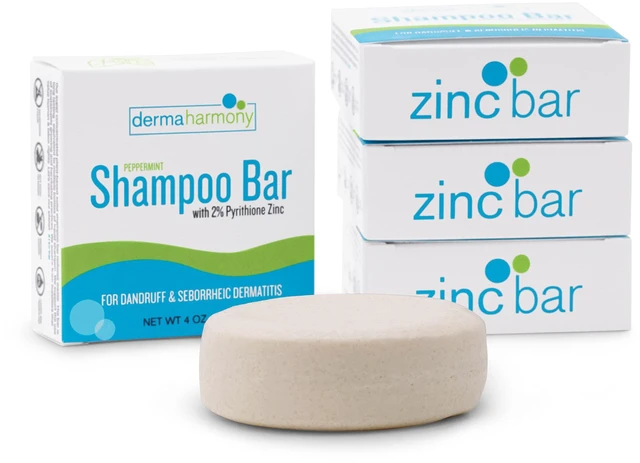 Alt view image 7 of 7 - 2% Pyrithione Zinc Shampoo Bar for dandruff and seborrheic dermatitis - Peppermint (4 Oz)