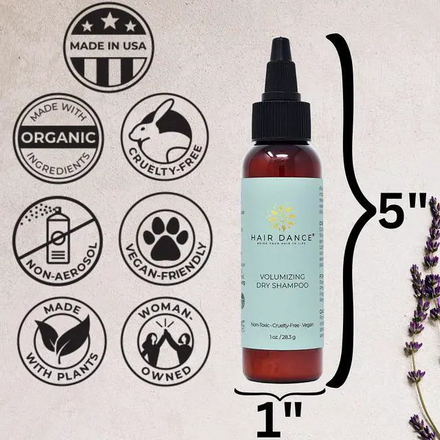 Alt view image 6 of 7 - Dry Shampoo Volume Powder | Natural & Organic Ingredients | Non-Aerosol | Made in USA | Talc & Corn Free | For Blonde and Dark Hair | Lavender Oil Scented | 1 Ounce