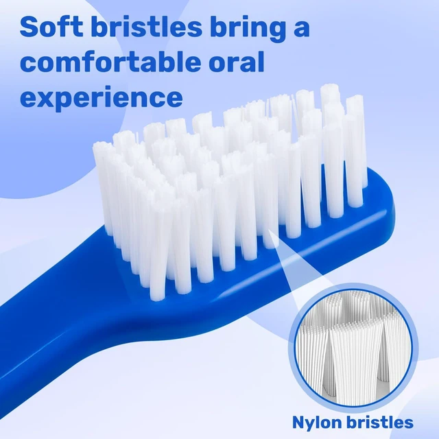 Alt view image 5 of 7 - Dog Toothbrush Set of 8 - Dual Headed, Dental Hygiene Convenient Soft Toothbrush to Clean pet Teeth, Dog Tooth Brushes for Small to Large Dogs, Cats, and Most Pets, Teeth Brush in Bulk