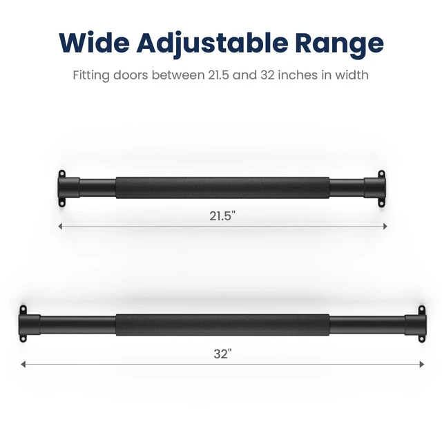 Alt view image 3 of 7 - RV Screen Door Handle,Reinforced Protector Grab Bar for Camper Door | Easy Grip Handle, Adjustable 21.5"-32", Centering Guide Marks, Aluminum Bar with Zinc Alloy Base, Protects Screen Doors-Black