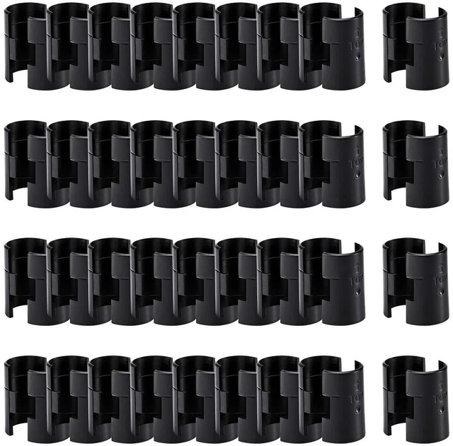 Main image of 72Pcs Wire Metal Shelving Clips for 1" Post, 36 Pairs Plastic Replacements | Wide Shelf Compatibility, Simple Snap-on Install, Lock Clips Parts for Storage Rack Shelves System