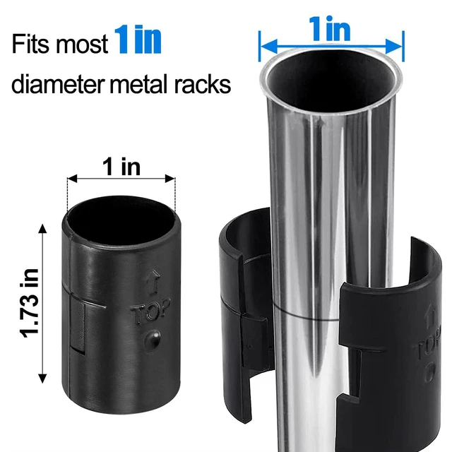 Alt view image 2 of 7 - 72Pcs Wire Metal Shelving Clips for 1" Post, 36 Pairs Plastic Replacements | Wide Shelf Compatibility, Simple Snap-on Install, Lock Clips Parts for Storage Rack Shelves System