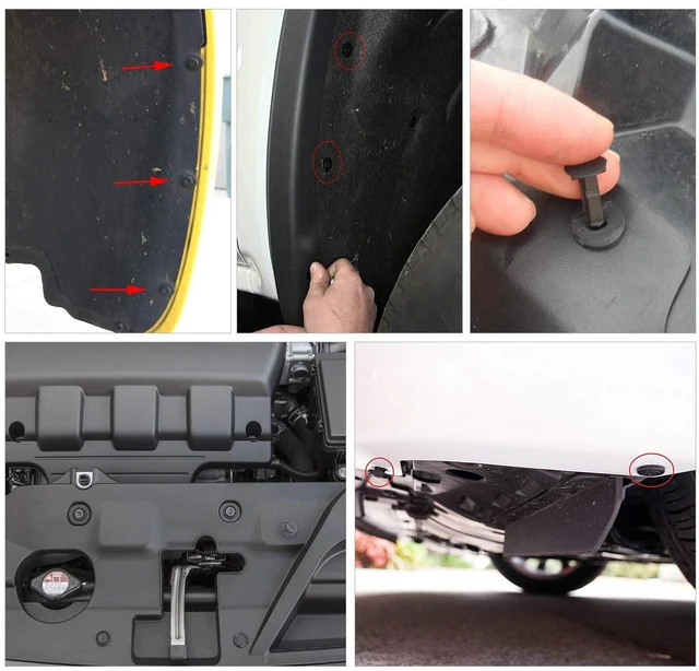 Alt view image 6 of 7 - Universal Plastic Fender Clips,200 Pcs Push Bumper Fastener Rivet Clips with 6 Size Auto Body Retainer Clips Bumpers,Car Fender Replacement for GM, Ford & Ch, GRC-47