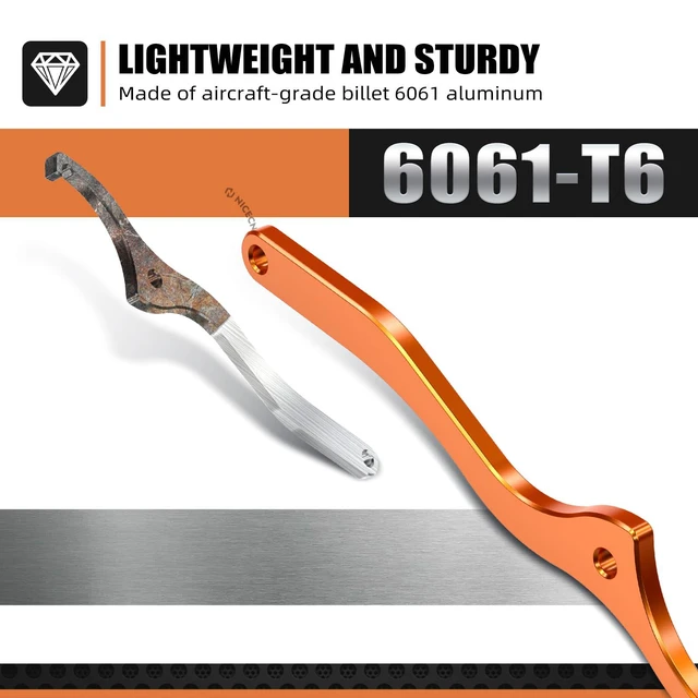 Alt view image 2 of 7 - Shock Absorber Wrench WP Shock Motorcycle Orange | Compatible with KTM 2016-2022 125-450 SX SX-F XC XC-F,2017-2022 125-500 ALL ENDURO models