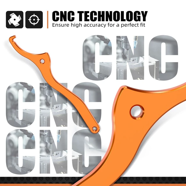 Alt view image 3 of 7 - Shock Absorber Wrench WP Shock Motorcycle Orange | Compatible with KTM 2016-2022 125-450 SX SX-F XC XC-F,2017-2022 125-500 ALL ENDURO models