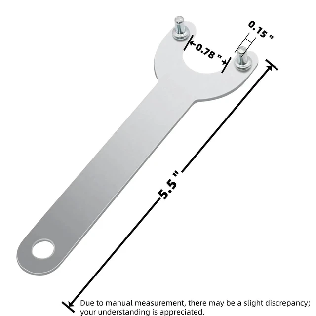 Alt view image 3 of 4 - Angle Grinder Wrench Spanner fits for dewelt Mlwaukii | Fits for Makiita 193465-4 Bossch Black & Deccker Ryoobi 039028001052