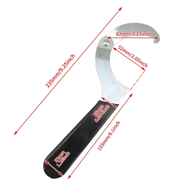 Alt view image 5 of 7 - Universal Shock Spanner Wrench Motorcycle Shock Adjustment Tool | Suspension System and Shock Adjustment, Carbon Steel, Use on Multiple Preload Collar Sizes Ranging From 2 to 4-3/4 inches