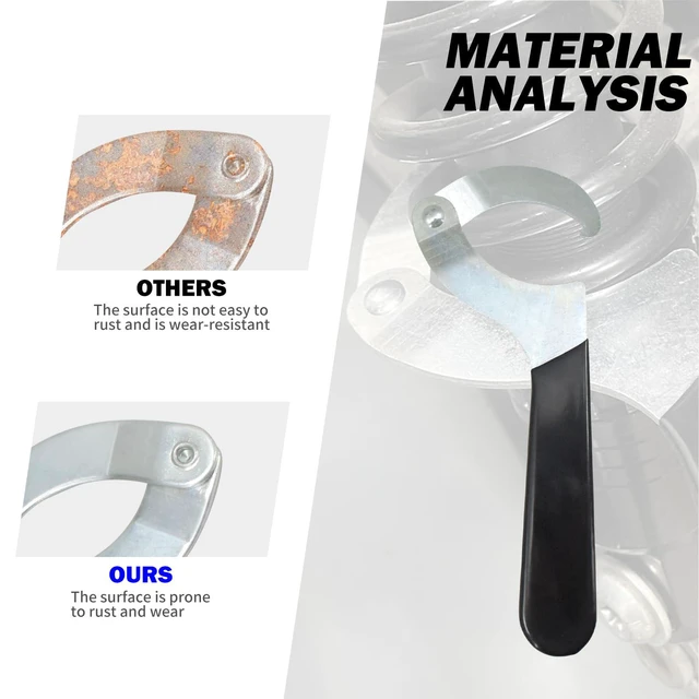 Alt view image 6 of 7 - Universal Shock Spanner Wrench Motorcycle Shock Adjustment Tool | Suspension System and Shock Adjustment, Carbon Steel, Use on Multiple Preload Collar Sizes Ranging From 2 to 4-3/4 inches