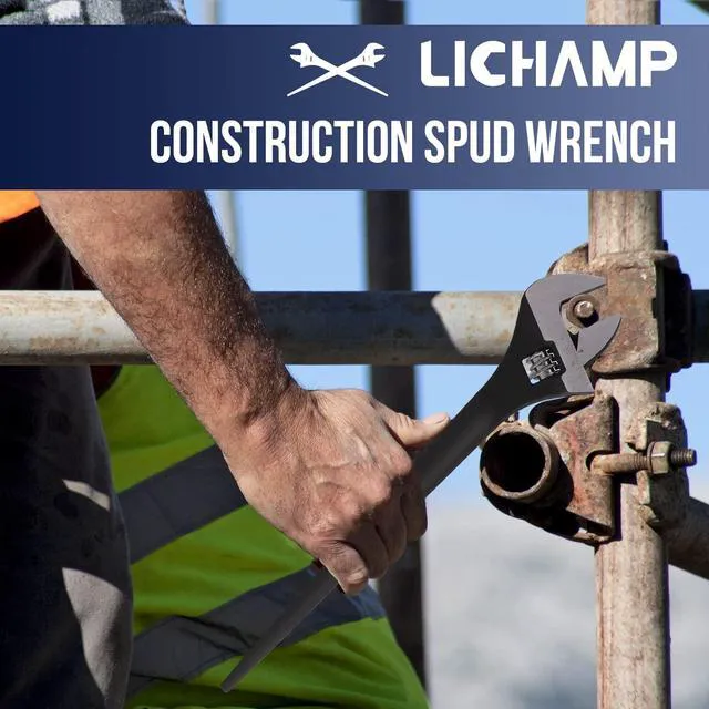 Alt view image 2 of 7 - 10-Inch Adjustable Construction Spud Wrench