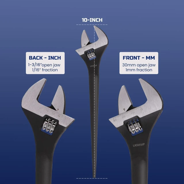 Alt view image 5 of 7 - 10-Inch Adjustable Construction Spud Wrench