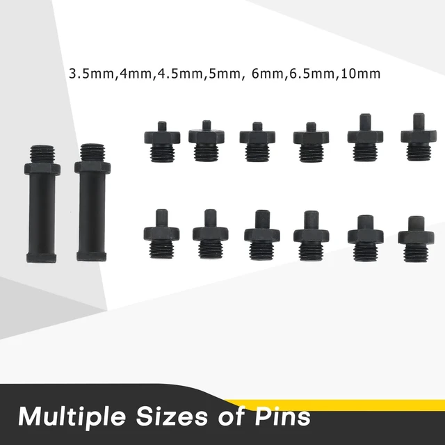Alt view image 2 of 6 - Variable Pin Spanner Wrench | 15PCS Adjustable Cylinder Spanner Wrench Set,1/2" Drive Ratchet Fan Clutch Pully Holder Wrench Tool Kit for Cars, Motorcycles
