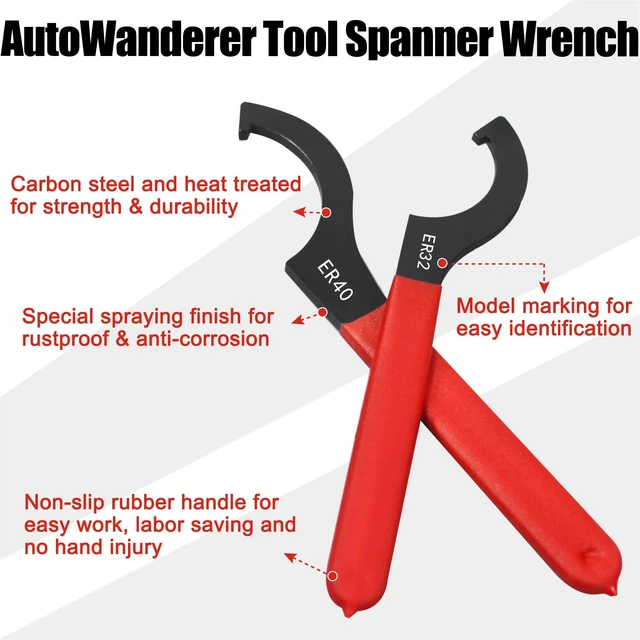 Alt view image 3 of 7 - 4Pcs Coilover Spanner Wrench Set,Carbon Steel,Blue RollBag | Adjustable Shock Wrench for Most Coil Over Shock,Rust- and corrosion-resistant,non-slip silicone handle,sturdy and durable