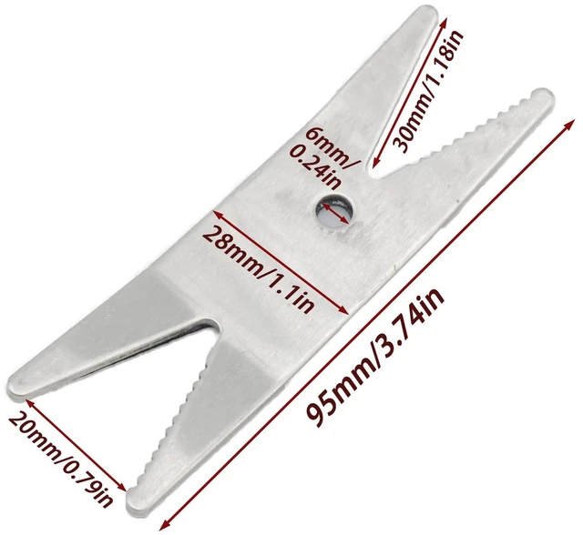 Alt view image 2 of 4 - Multi Guitar Spanner Wrench, Stainless Steel Luthier Setup Tool | Dual-Head Guitar Tech Tool, Toggle Switch Knob Tuner Bridge Pin, Microfiber Suede Backing, String Instrument