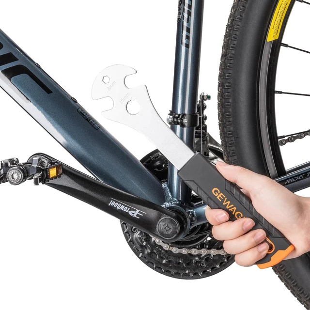 Alt view image 7 of 7 - Bicycle Pedal Wrench - Bicycle Pedal Removal Tool With Extra Long Handle-Pedal Spanner Double Wrench For Mountain Road Bike