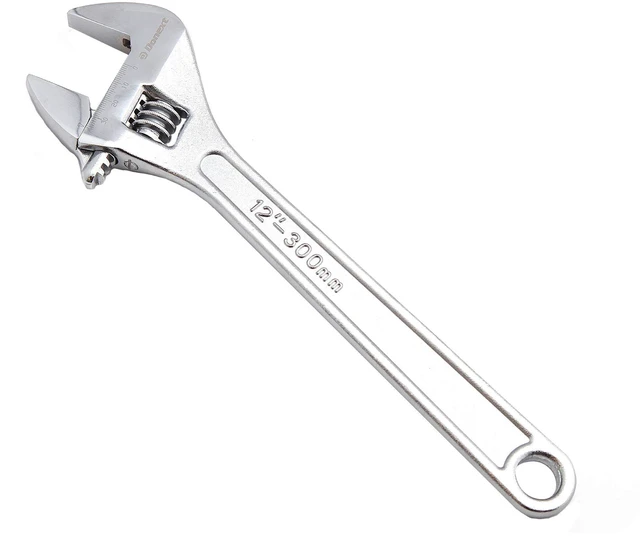 Main image of 12 Inch Adjustable Wrench Professional Hand Tool CR-V Steel Crescent Wrench