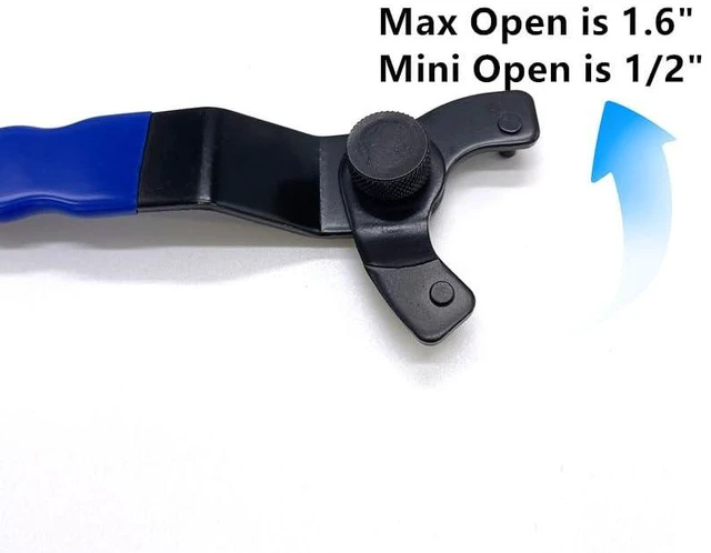Alt view image 3 of 6 - Adjustable Universal Pin Wrench, Carbon Steel, 195x25x3mm, 7.64x1.6x0.12in