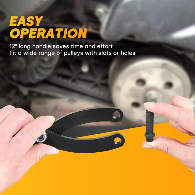 Alt view image 5 of 6 - Variable Pin Spanner Wrench 15 Pack 1-1/4 Inches to 5 Inches | Adjustable Cylinder Spanner Wrench Set with Pins 1/2" Drive Ratchet Fan Clutch Pully Holder Wrench Kit