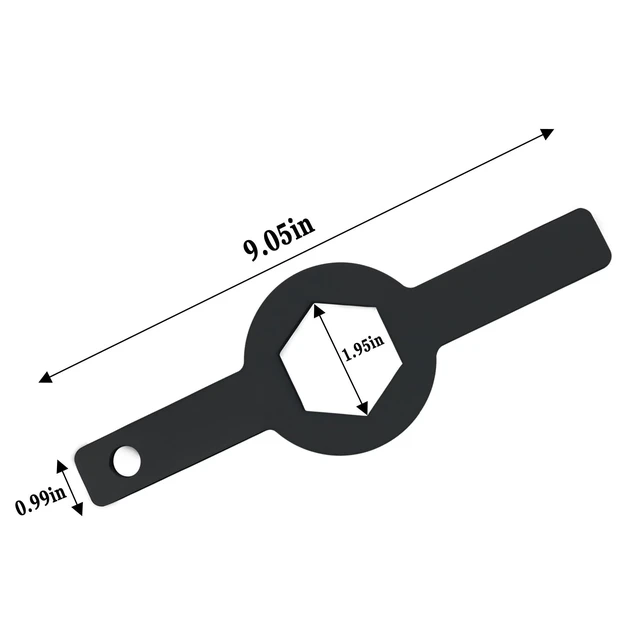 Alt view image 2 of 4 - TB123A Washer Spanner Wrench (1-11/16" GE Washer Only) | For GE WX5X1325, WX05X1325, Fit Kenmore/Whirlpool, 1-11/16" GE Washer Only, HD Tub Nut Wrench Whirlpool, 2Pcs