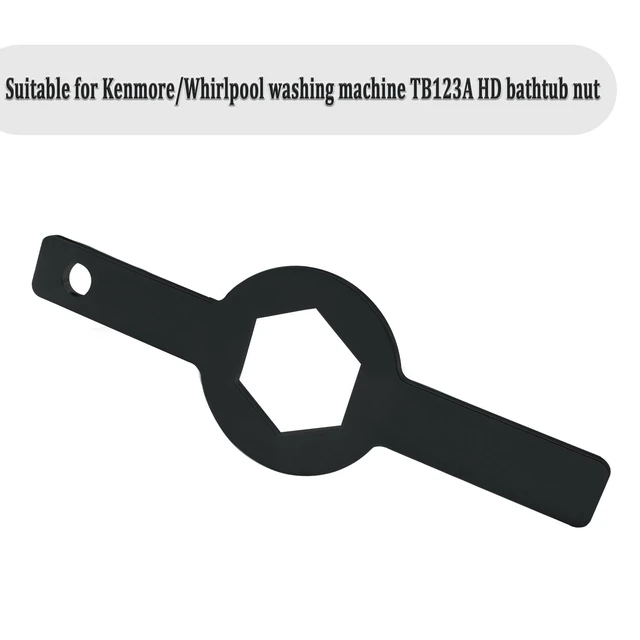 Alt view image 3 of 4 - TB123A Washer Spanner Wrench (1-11/16" GE Washer Only) | For GE WX5X1325, WX05X1325, Fit Kenmore/Whirlpool, 1-11/16" GE Washer Only, HD Tub Nut Wrench Whirlpool, 2Pcs