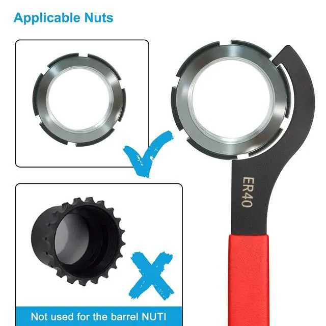 Alt view image 4 of 7 - 4Pcs Coilover Spanner Wrench Set, Professional Sturdy Universal Adjustment Wrench, Carbon Steel, Rubber