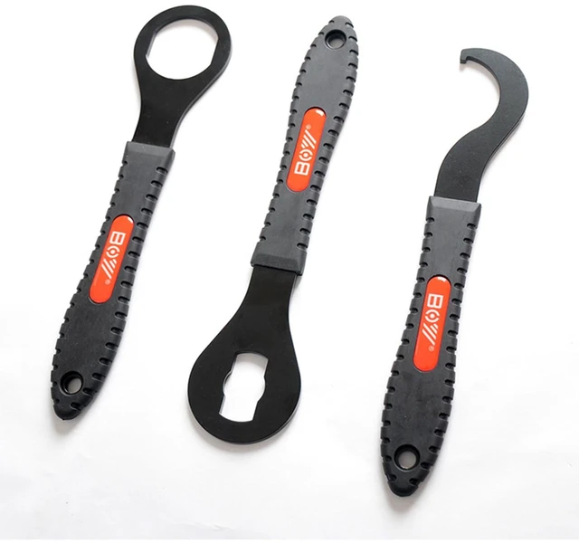 Alt view image 7 of 7 - Lock Spanner, Bike Bottom Bracket Removal Tool, Bike Bottom Bracket Wrench for Removal Vintage Bicycle Bottom Brackets Cups Lock Ring