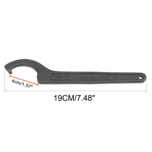 Alt view image 3 of 7 - 45-52mm Universal Black Motorcycle Rear Shock Absorber Spanner Hook Adjustment Round Nut Wrench Repair Tool