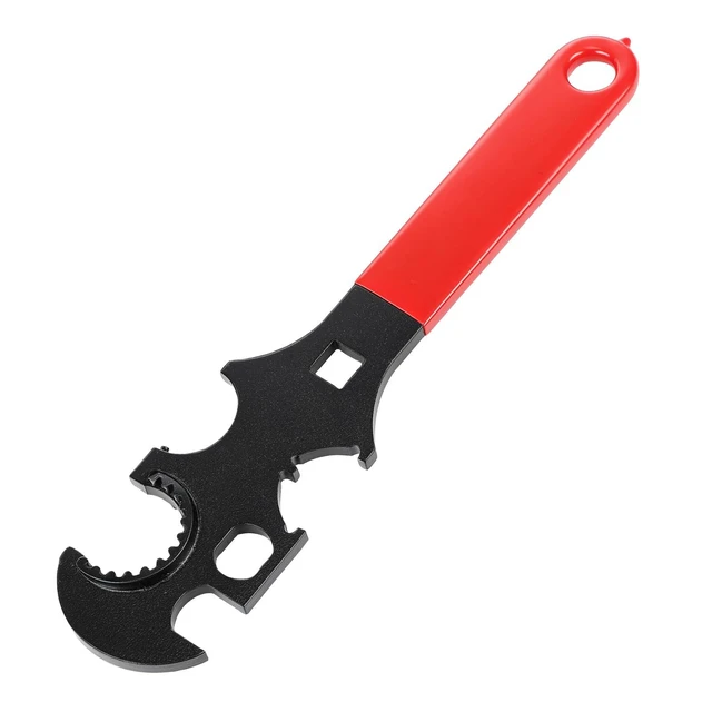Alt view image 2 of 7 - Wrench Tool with Anti-slip Rubber Grip and Gloves, Red