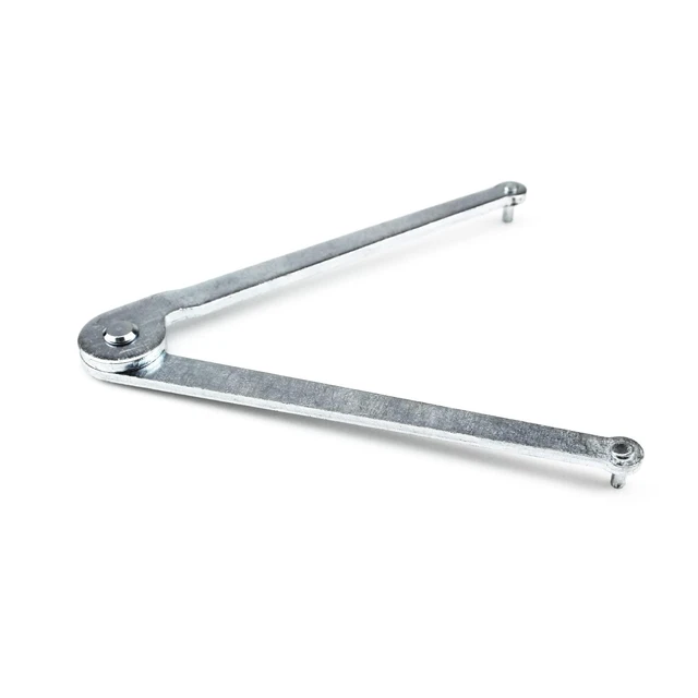 Alt view image 6 of 7 - Heavy-Duty Angle Grinder Wrench, Universal High-Strength Reinforced Carbon Steel Adjustable Pin Spanner 4mm Pin Fit for Round Nuts (Silver)