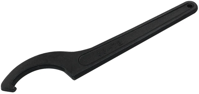 Alt view image 3 of 6 - C Hook Spanner Wrench, 68-72mm | Round Nut, Universal Coilover Spanner, Black, Adjustment Hook Wrench Tool, Carbon Steel