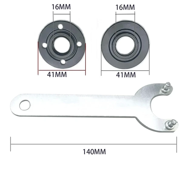 Alt view image 5 of 5 - Grinder Spanner Wrench 5/8-11 4 PCS Compatible for Bosch Ryobi Black Decker