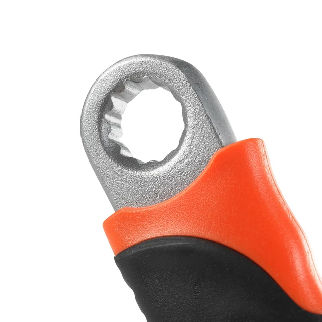 Alt view image 3 of 5 - Pro 8" Adjustable Wrench - Carbon Steel Adjusting Design - Crescent Pro Grip for Greater Leverage - Adjustable Width - Spanner Handle