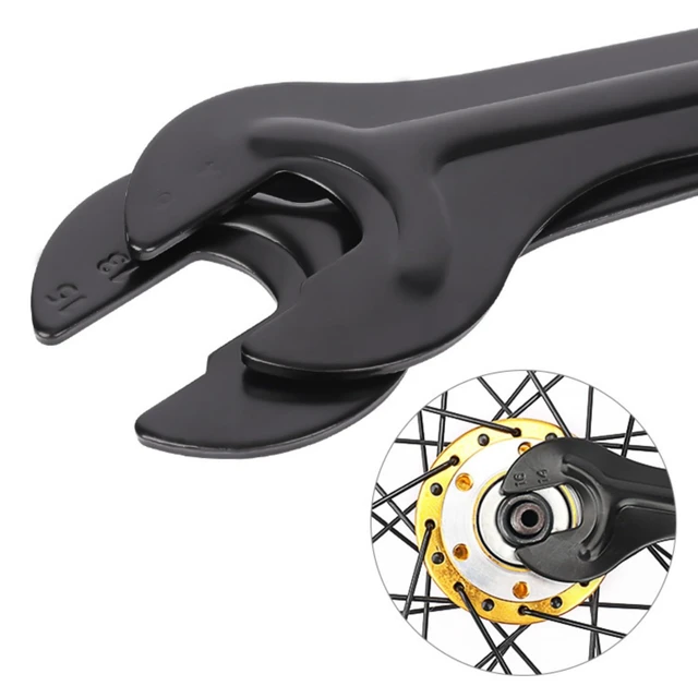 Alt view image 3 of 4 - Bicycle Cone Wrench Set Spanner Bike Wheel Hub Axle Nut Install Remover Cycling Wrench (2PCS Spnner13-16mm)
