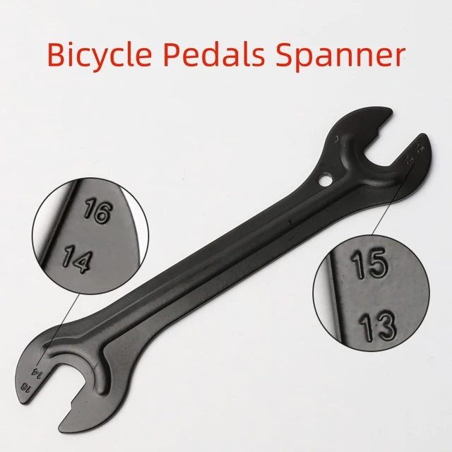Alt view image 6 of 6 - 2 PCS Bike Cone Wrench Set Tool, Bicycle Wheel Hub Axle Nut Install Remover Cycling Spanner Hub Repair Removal Tool Black (Boy-Wrench13-16mm 2PCS)