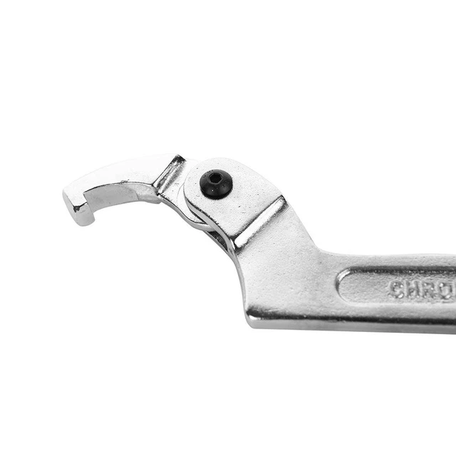 Alt view image 3 of 5 - Chrome Vanadium C Pin Spanner Adjustable Hook Wrench, Square Head 32-76mm
