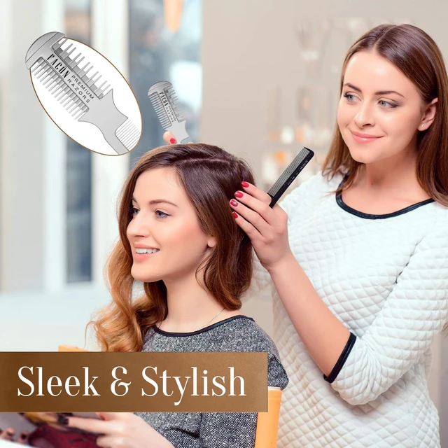 Alt view image 3 of 7 - Razor Comb for Hair Cutting - Professional Hair Cutting Comb Kit with 12 Replacement Blades, Double Edge Shaper for Salon & Home, Premium Styling Thinning Texturizing Split Ends Trimming Razor