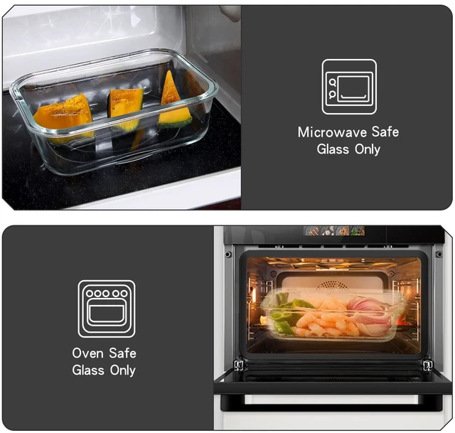 Alt view image 5 of 6 - 10 Pack Glass Food Storage Containers with Lids Leakproof, Airtight Glass Meal Prep Containers For Lunch, On The Go, Leftover, Dishwasher Safe