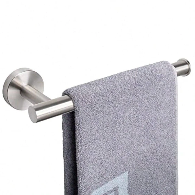 Alt view image 2 of 7 - Hand Towel Holder/Towel Ring Thicken Stainless Steel Hand Towel Bar for Bathroom Rustproof Wall Mounted Towel Rack Contemporary Style Bath Accessories 9 Inch 1 Pack Brushed Nickel