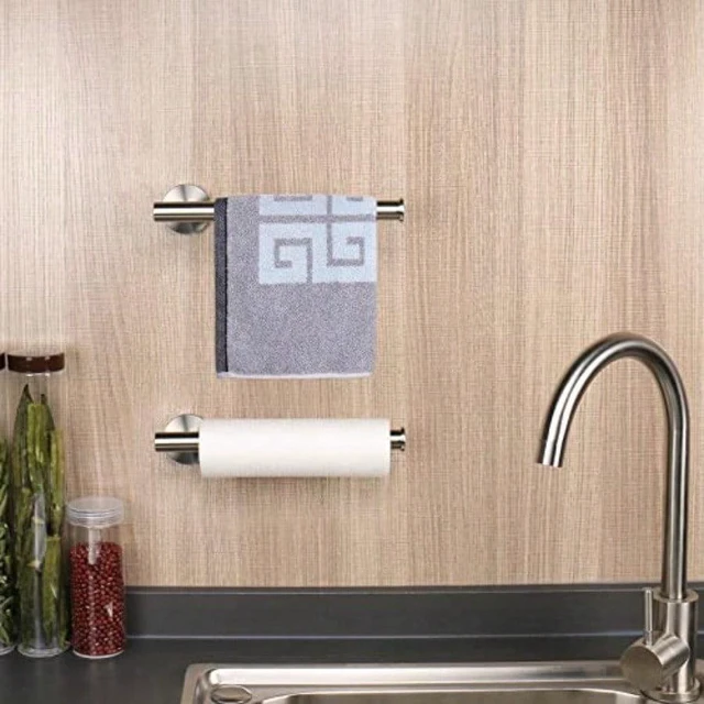 Alt view image 7 of 7 - Hand Towel Holder/Towel Ring Thicken Stainless Steel Hand Towel Bar for Bathroom Rustproof Wall Mounted Towel Rack Contemporary Style Bath Accessories 9 Inch 1 Pack Brushed Nickel