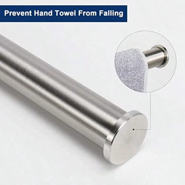 Alt view image 6 of 7 - Hand Towel Holder/Towel Ring Thicken Stainless Steel Hand Towel Bar for Bathroom Rustproof Wall Mounted Towel Rack Contemporary Style Bath Accessories 9 Inch 1 Pack Brushed Nickel
